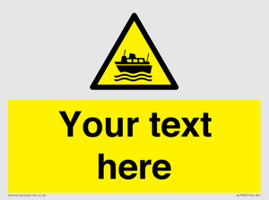 Custom warning ferries crossing vessels